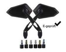 Spiegel Set Paar Spiegelset für Roller Motorrad Quad universal M8 M10 Gewinde