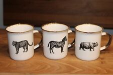 Becher Afrika♥Kaffee-o. Teetasse♥Kaffeehaferl Wildtiere Elefant, Zebra, Giraffe