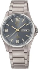 ETT Funkuhr Everest EGT-11601-21M Herrenarmbanduhr Herrenuhr Titanuhr