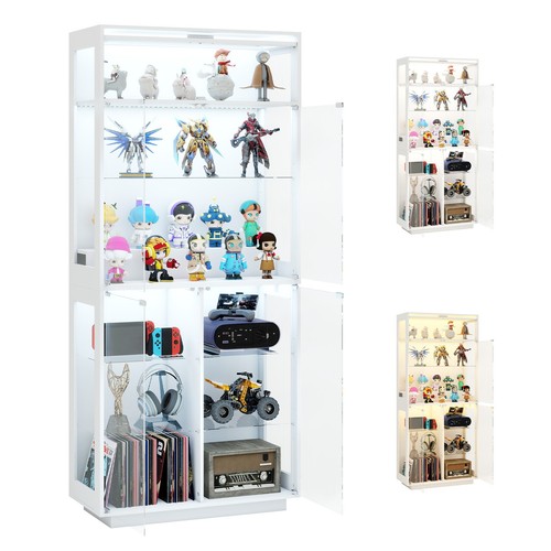 Glasvitrine mit led - glasvitrine,