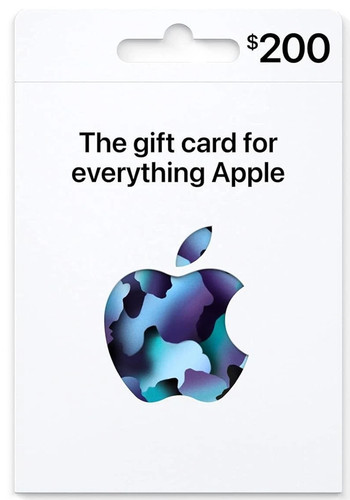 200 apple gift card will - $200,