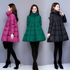 Damen Ausgestellt Puffer Jacke