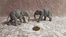 DDR Spielfiguren,Tierfiguren,Spieltiere,2 Baby Elefanten,PLAHO E