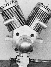 Bauplan 20-ccm-V-Motor Modellbauplan Motormodell Düsenmodell