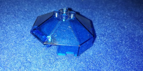 Lego roof transparent - transparent, blue