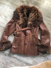 Lammfelljacke Damen Braun M XXL Echtpelz Kragen Schokobraun Edel Lammfell