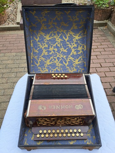 Antike hohner knopf harmonika - hohner, knopf-harmonika