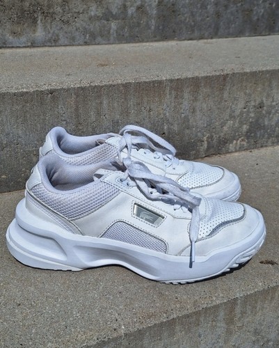 Weiße lacoste sportschuhe - weiße, gr
