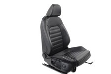 Beifahrersitz Sitz vorne rechts Leder-Teilleder schwarz/grau VW Scirocco III 1K8