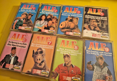 Alf hörspielkassetten 8er set - alf,
