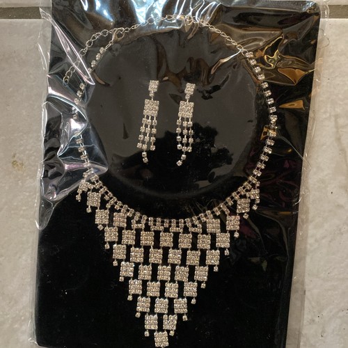Halskette silber strass - halskette,