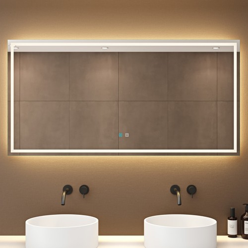 Badspiegel mit led - badspiegel,