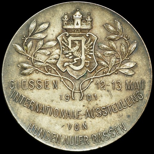 Hundezucht medaille 1901 - hundezucht:,