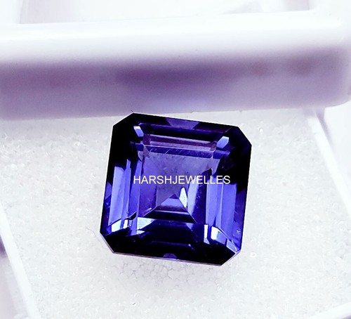 Quadrat schliff blau tansanit - quadrat,