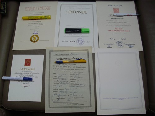 Alte ddr urkunde - ddr,
