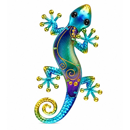 Garten wanddeko metall gecko - garten,
