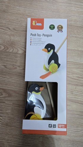 Holz schiebespielzeug pinguin - schiebespielzeug,