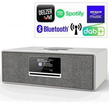 Noxon Pilatus Soundsystem, weiss, Internetradio mit DAB+, CD, Spotify, Deezer