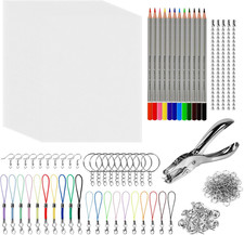 SUPRBIRD 188 Stück Schrumpffolien Set,20 Stück Schrumpffolie Zum Basteln,Einschl