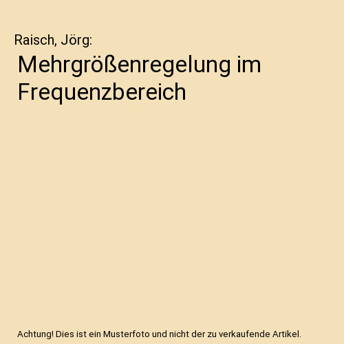 Mehrgrößenregelung - , im