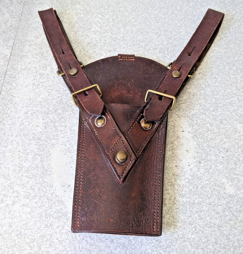 Vintage leder militär frog - leder,
