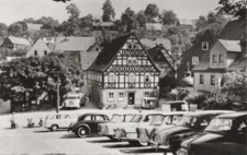 110/444 AK SÄCHSISCHE SCHWEIZ SACHSEN OLDTIMER MOTORRAD ROLLER PKW HOHNSTEIN DDR