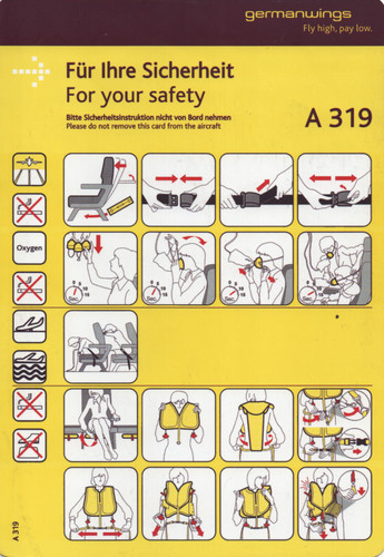 Safety card ex germanwings - -,