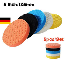 5 x Polierschwamm Set 125 mm