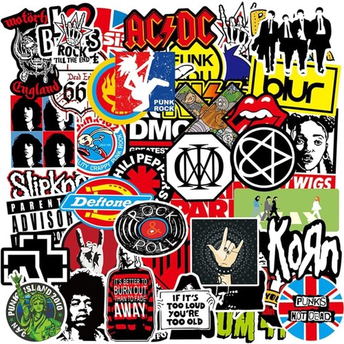 Aufkleber set rock band punk - set,