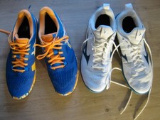 2 Paar Herren Laufschuhe Mizuno Ware2 Gr. 47 u. asics Padel Lima Gr. 48