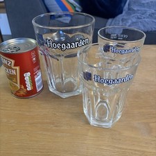 x3 Hoegaarden Biergläser x1