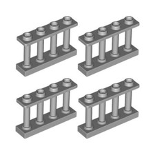 NEU LEGO® 4x Spindelzaun 1x4x2 hellbläulich grau 15332 Bauernhaus Gefängnis Bars