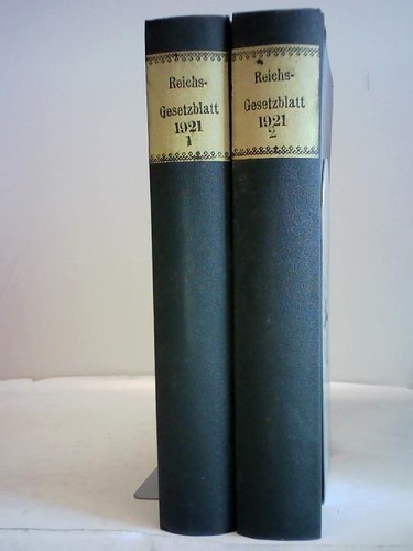 Reichs gesetzblatt 1921 1 - reichs-,