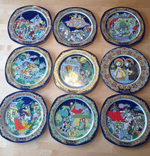 Björn Wiinblad: 9 Weihnachtsteller von Rosenthal