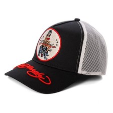 Ed Hardy Siren Badge Snapback Cap schwarz weiß 97675