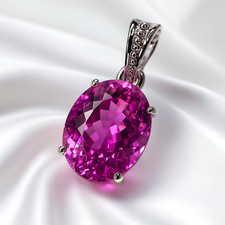 25 Kt Rosa Saphir Oval