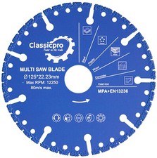 Classicpro 125 mm Winkelschleifer diamantbeschichtet Multi Cutter Sägeblatt Schnitte Eisen