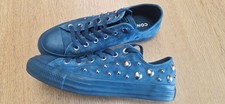 Damen Converse Chuck Taylor All Star Mono OX - Leder - Nieten - Blau - Gr. 40