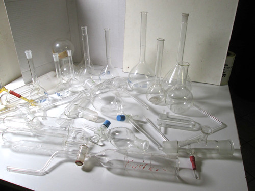 Laborglas teile kolben - 22, teile.