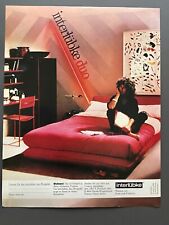 Interlübke Rheda-Wiedenbrück Möbel Bett Original 1984 Vintage Ad Werbung Reklame