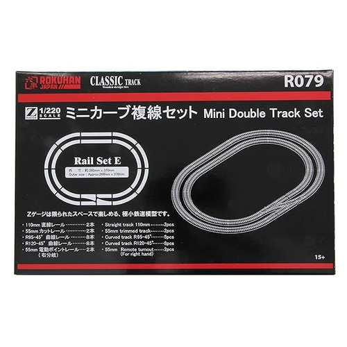 Rokuhan spur r079 - mini, kurve