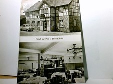 Strauch / Eifel. Hotel zur Post. Alte, seltene Mehrbild AK s/w, ungel. ca 50/60g
