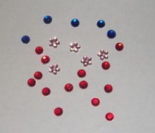 Deko Steine Strass Steinchen Diamanten Acrylsteine Kristallsteine  50 Stk