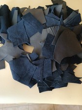 Lederreste Dunkelblau 700 G