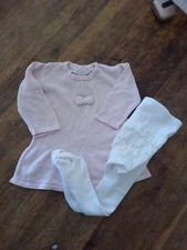 Feetje Set Strickkleid & Strumpfhose♡ Baby Mädchen ♡ Newborn ♡ Größe 68 ♡ 