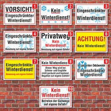 Schild Eingeschränkter