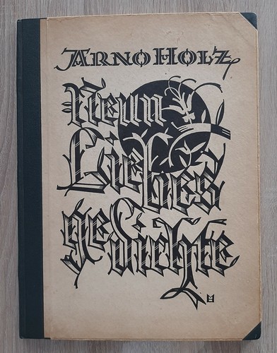 Neun liebesgedichte arno - liebesgedichte, holz