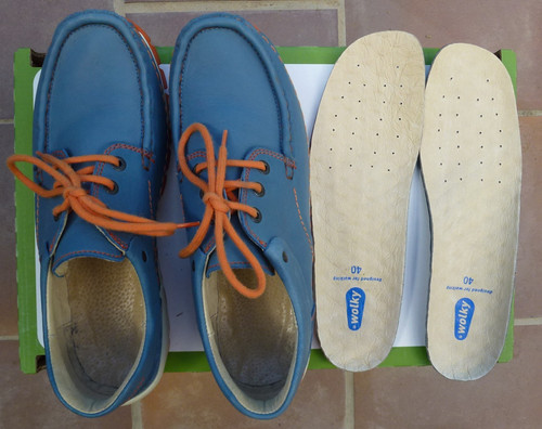 Wolky blau orange damenschuhe - blau,