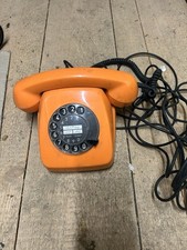 Altes Drehscheiben Telefon Vintage orange