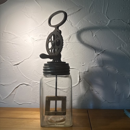 Antikes butterfass glas - antikes,